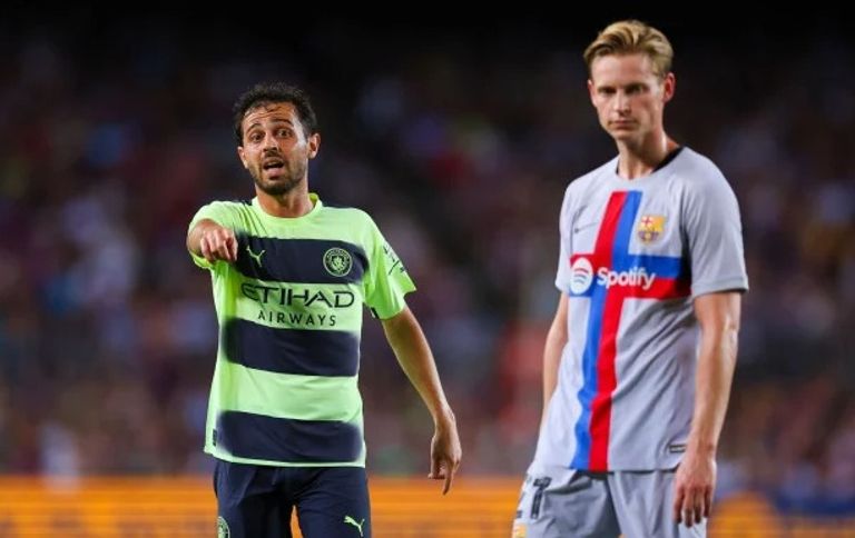 برناردو سيلفا أمام برشلونة