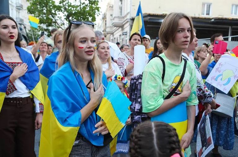 أوكرانية في ذكرى الاحتفال بعيد الاستقلال