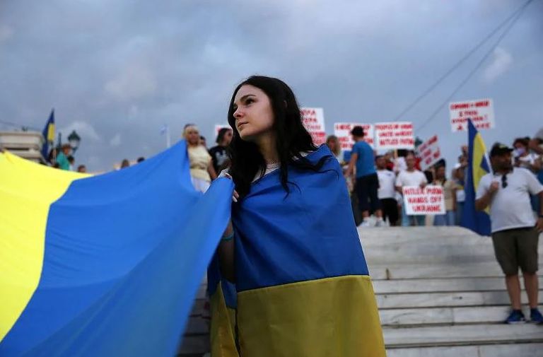 أوكرانية في ذكرى الاحتفال بعيد الاستقلال