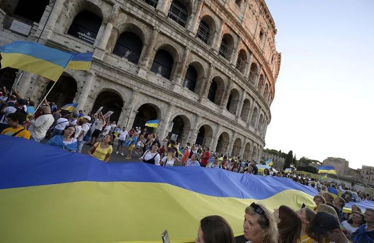 أوكرانية في ذكرى الاحتفال بعيد الاستقلال