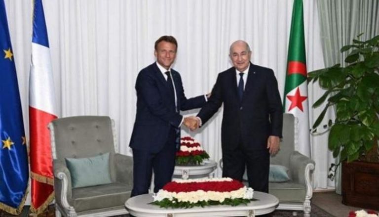 الرئيس الجزائري عبدالمجيد تبون يستقبل نظيره الفرنسي ماكرون