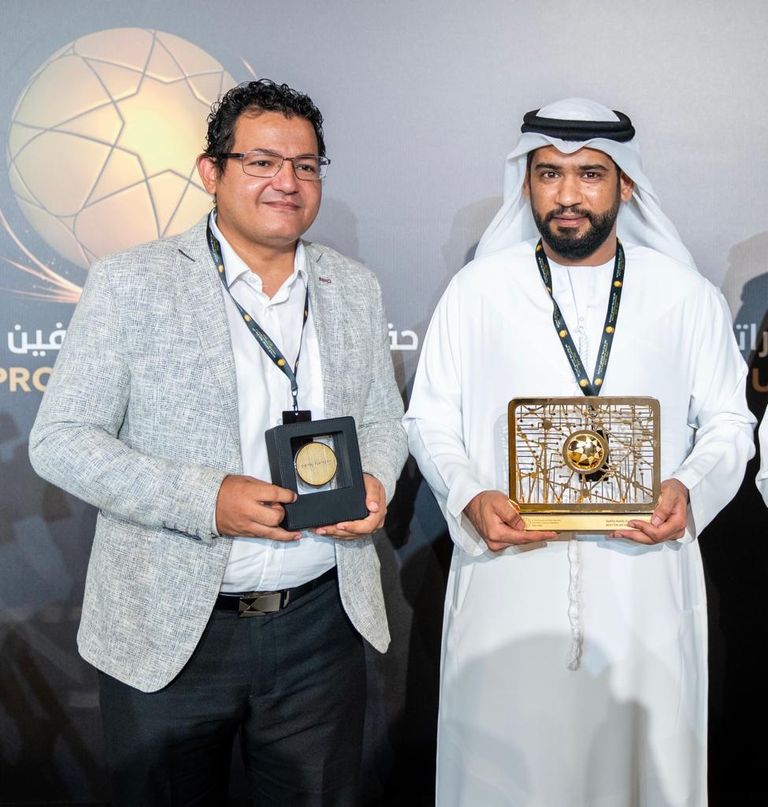 تكريم "العين الرياضية" في حفل رابطة المحترفين الإماراتية