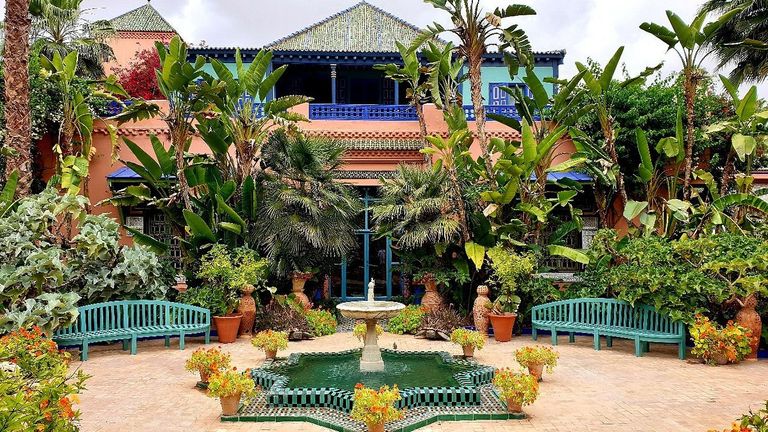 Majorelle Garden is one of the tourism places in Marrakech