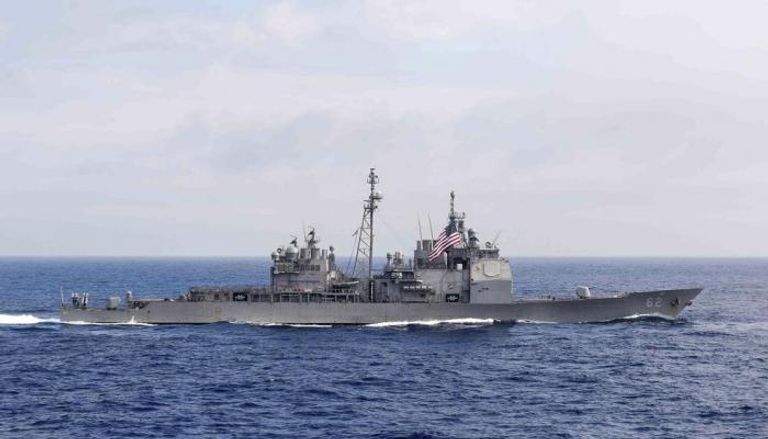 إحدى السفن الأمريكية المشاركة فى التحرك بمضيق تايوان