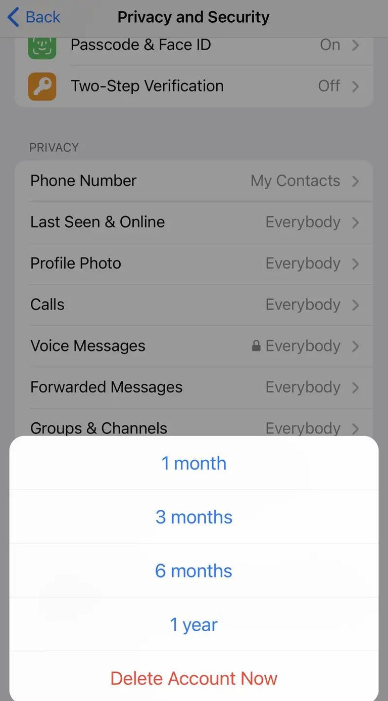 خاصية الحذف الذاتي للحساب تليجرام- أرشيفية