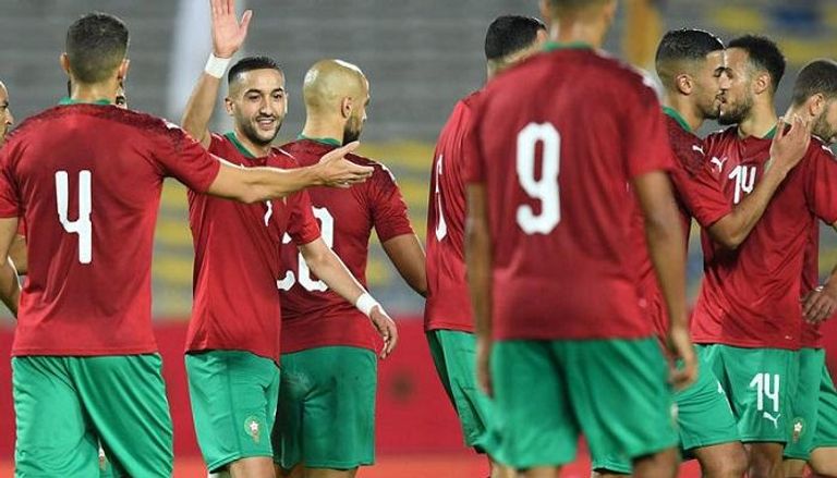 حكيم زياش مع منتخب المغرب