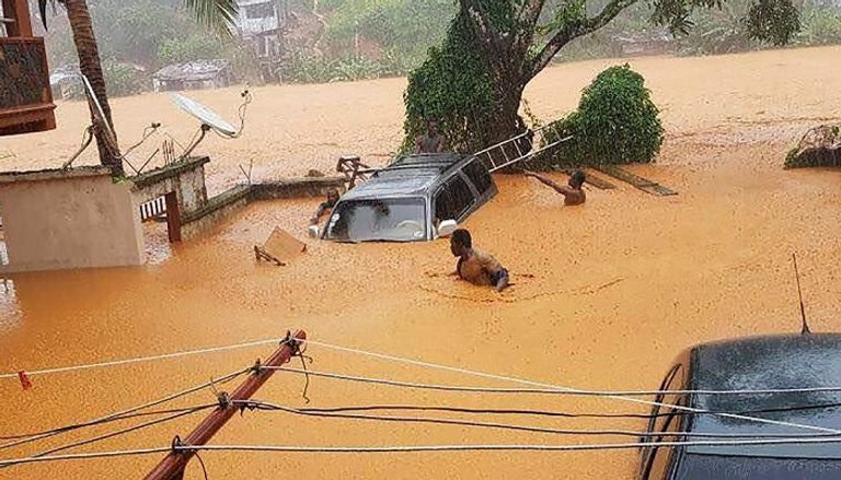 فيضانات سيراليون تصاحبها دوما انهيارات أرضية- أرشيفية