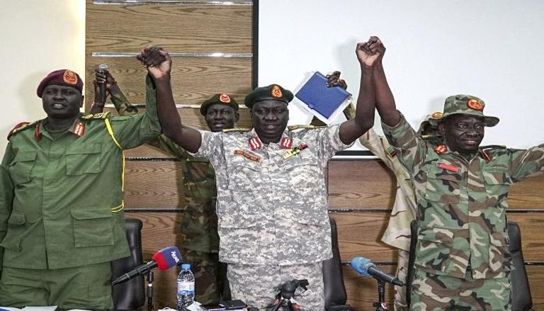 مراسم توقيع توحيد القوات المسلحة في دولة جنوب السودان