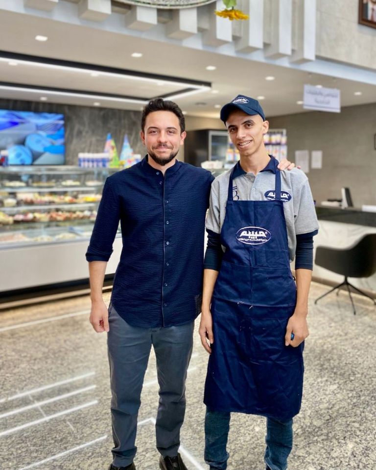  ولي العهد الأردني وطالب الثانوية العامة 