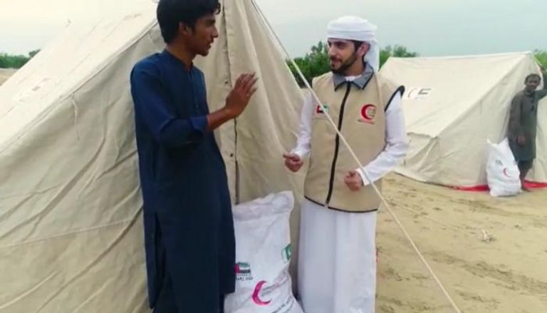 مساعدات إماراتية لمنكوبي الفيضانات في باكستان