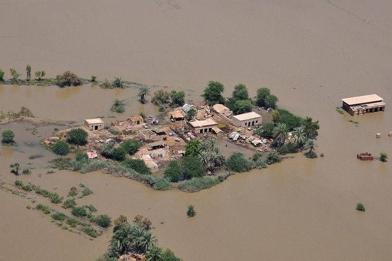 جانب من سيول باكستان