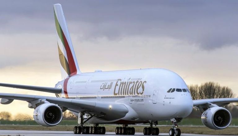 طائرة A380 تابعة لطيران الإمارات