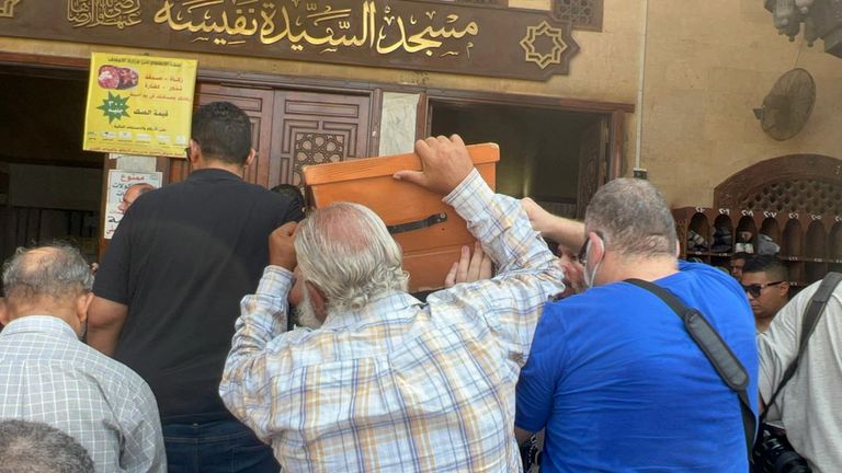 جانب من جنازة المخرج علي عبدالخالق