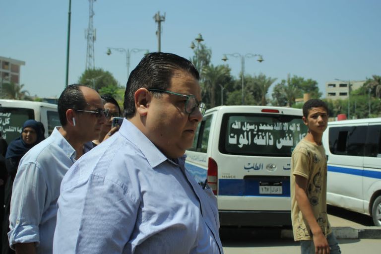 جانب من جنازة المخرج علي عبدالخالق