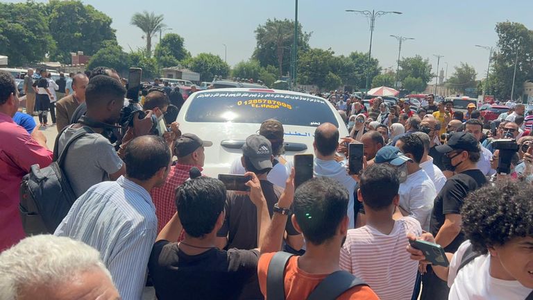 جانب من جنازة المخرج علي عبدالخالق