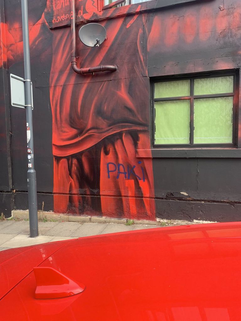 جدارية محمد صلاح في ليفربول بعد التشويه محمد صلاح نجم ليفربول