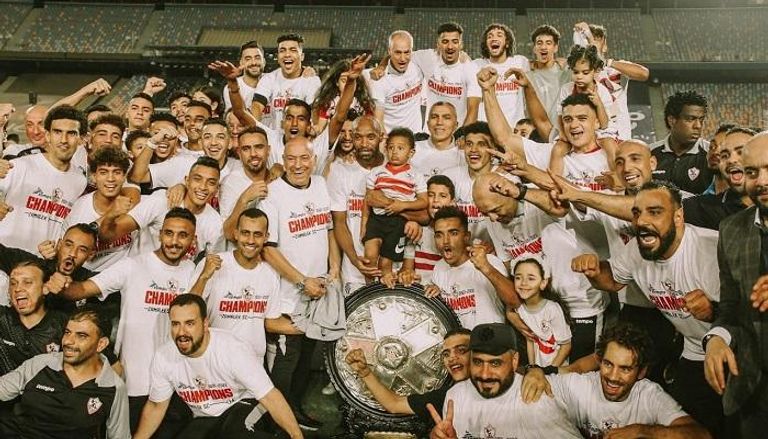 فريق الزمالك بطل الدوري المصري