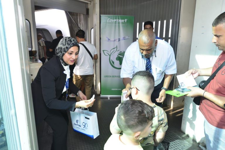 مصر للطيران تسير رحلة جديدة بخدمات صديقة للبيئة الي اليونان