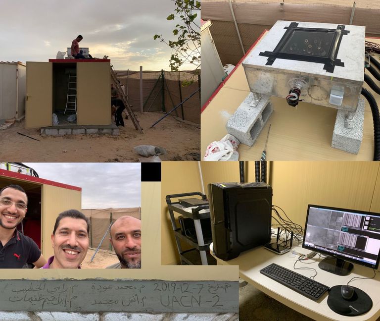 الزخات المكتشفة من صحراء أبوظبي