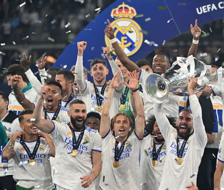 ريال مدريد بطل دوري أبطال أوروبا 2022 كارلو أنشيلوتي مدرب ريال مدريد