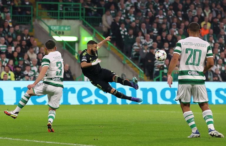 إصابة بنزيما أمام سيلتك