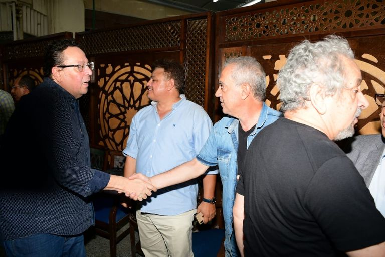 من عزاء المخرج علي عبد الخالق