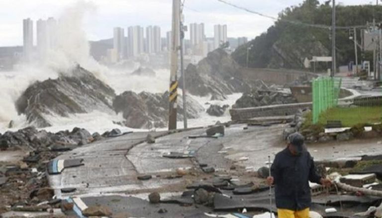 إعصار هينامنور يضرب كوريا الجنوبية