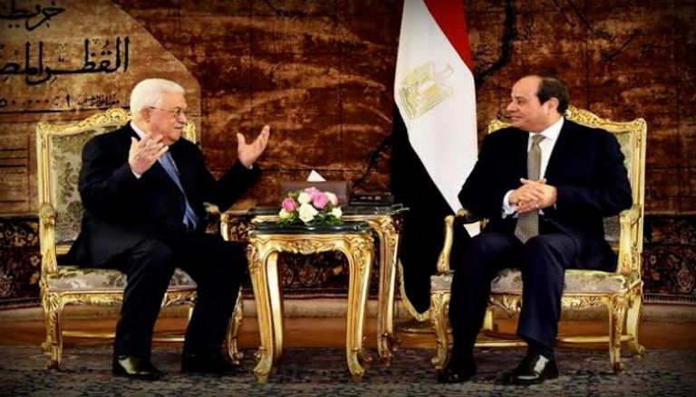 الرئيس المصري ونظيرة الفلسطيني