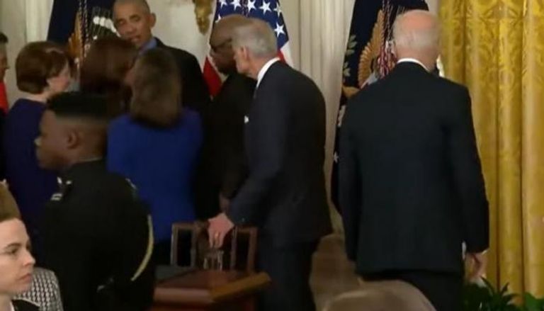 أوباما عند زيارة البيت الأبيض في أبريل الماضي