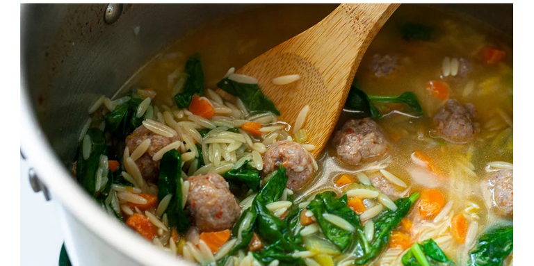 حساء لسان عصفور على الطريقة الإيطالية