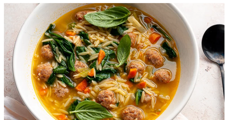 حساء لسان عصفور على الطريقة الإيطالية