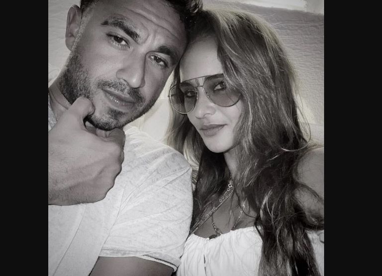 نيللي كريم وزوجها هشام عاشور