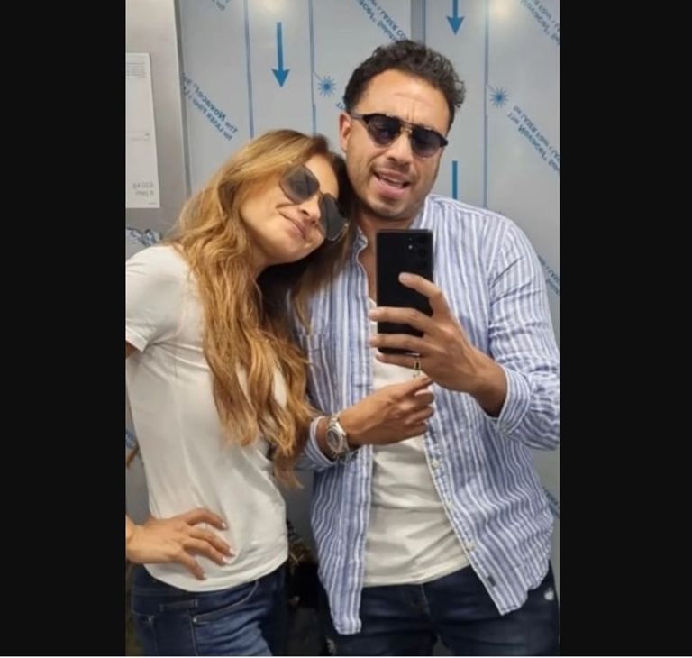 نيللي كريم وزوجها هشام عاشور