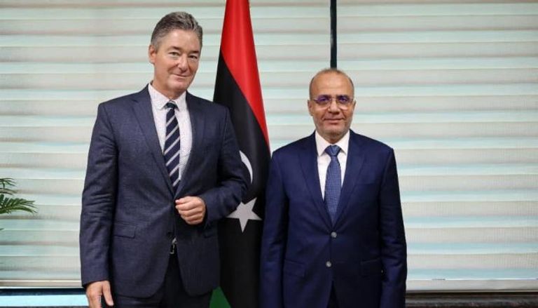اللافي مع السفير الألماني - صورة من الرئاسي الليبي