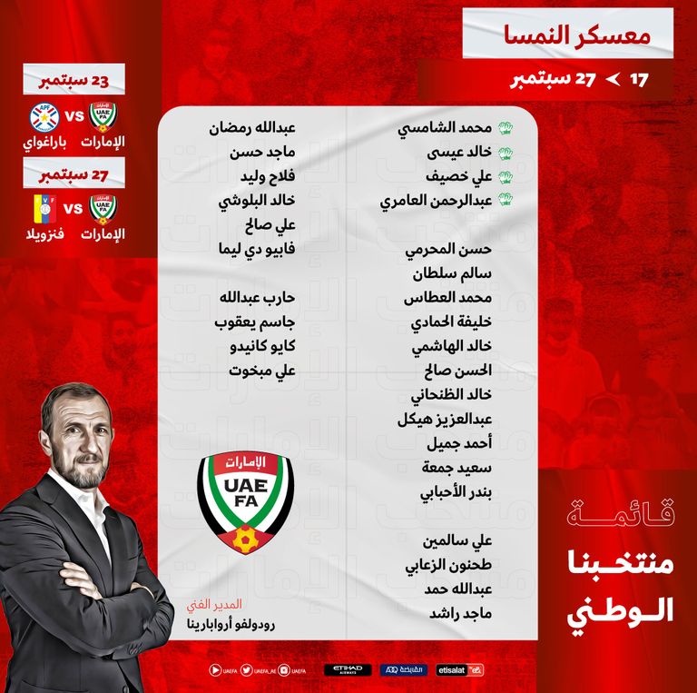 شعار منتخب الإمارات