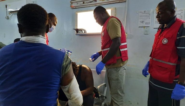 ألسنة النار تتصاعد في سماء سبها