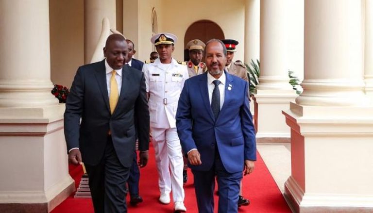 الرئيسان الصومالي والكيني