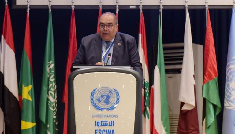 رائد المناخ للرئاسة المصرية لمؤتمر COP27 يلقي كلمته بالمنتدى
