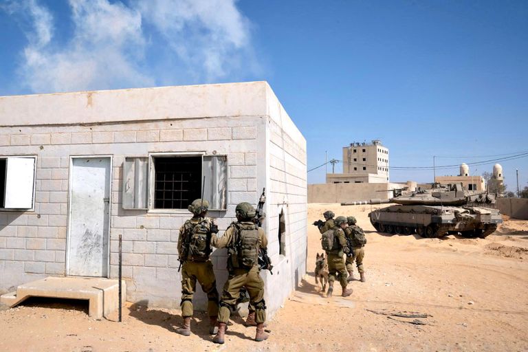 جانب من المناورة الإسرائيلية