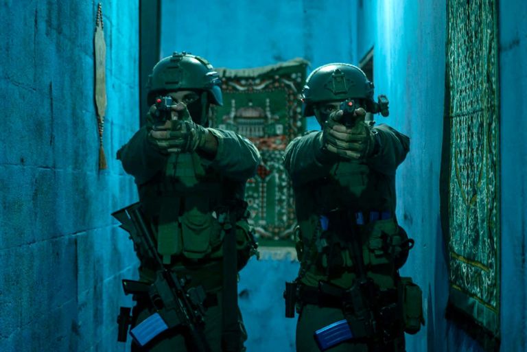 جانب من المناورة الإسرائيلية