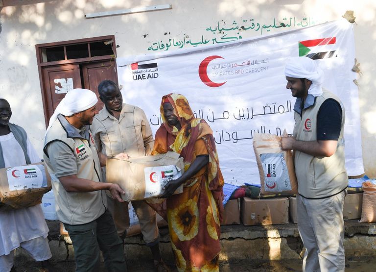مساعدات إماراتية للمتضررين من سيول السودان