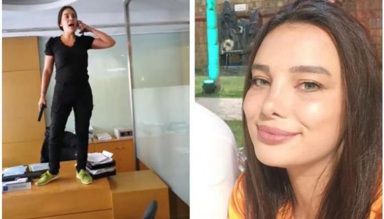 سالي حافظ - مقتحمة أحد البنوك اللبنانية