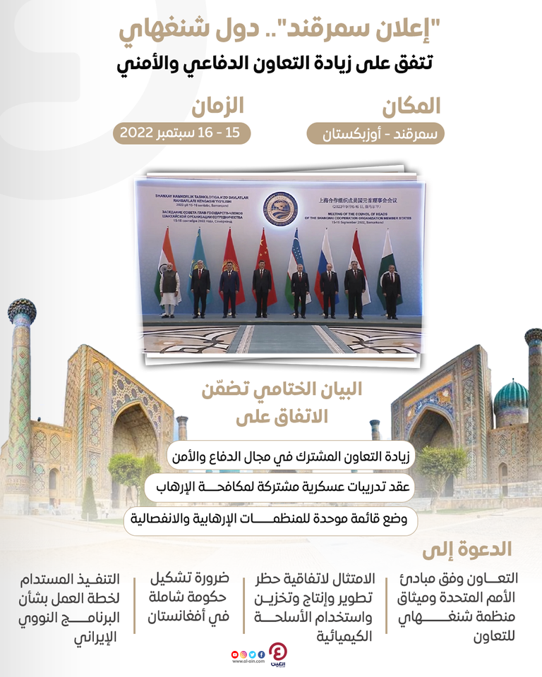 دول شنغهاي تتفق على زيادة التعاون الدفاعي والأمني