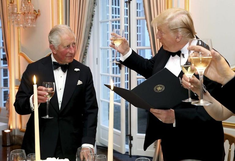 تشارلز وترامب الرئيس جو بايدن والملك تشارلز