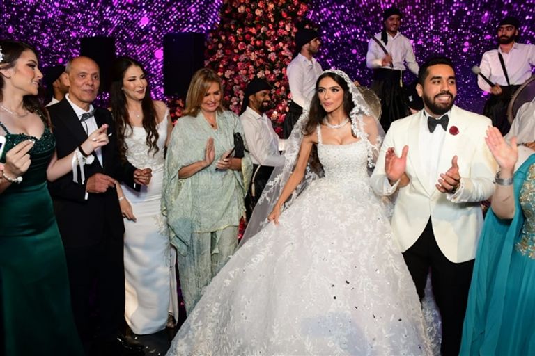 حفل زفاف ابنة شقيق عادل إمام النجم المصري عادل إمام