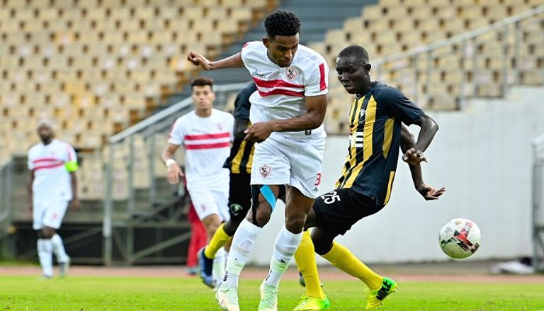 من مباراة الزمالك وإليكت التشادي في دوري أبطال أفريقيا فريق الزمالك المصري في دوري أبطال أفريقيا