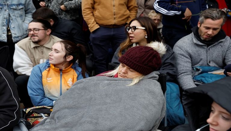 جانب من جنازة الملكة إليزابيث الثانية