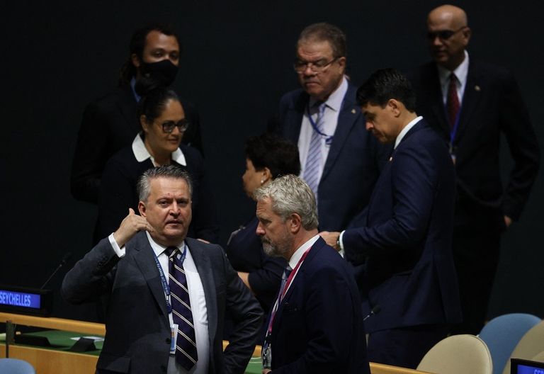 قاعة الأمم المتحدة الرئيسية حيث تُلقى كلمات القادة