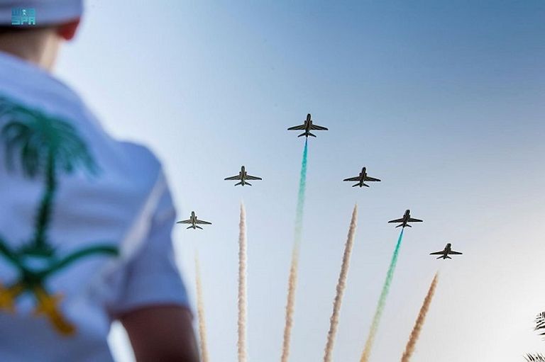 عروض الطائرات من أبرز فعاليات اليوم الوطني