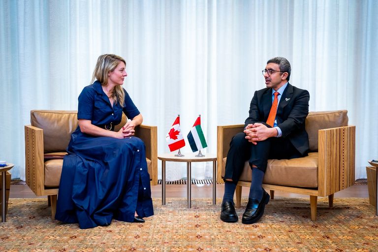 عبدالله بن زايد يلتقي عددا من وزراء الخارجية في نيويورك